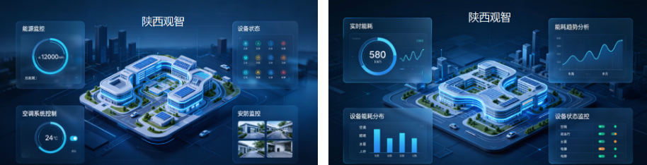 园区楼宇自控集中管理平台-园区能耗监测管理平台界面