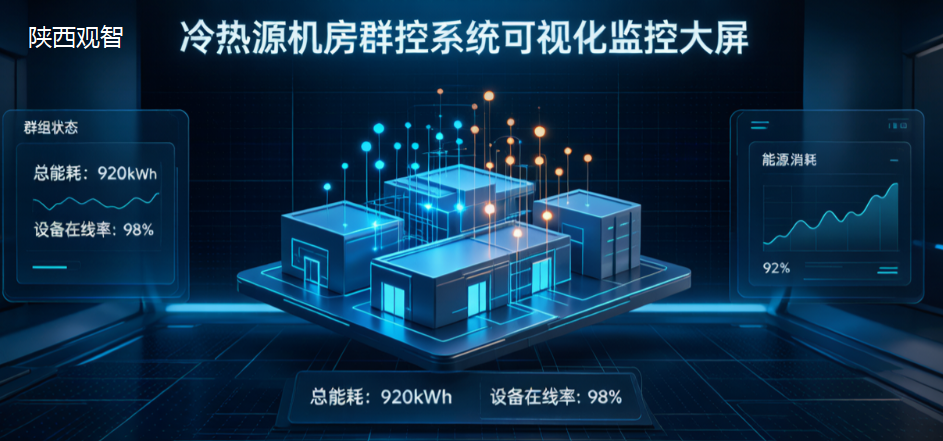 陕西观智 冷热源机房群控系统 机房设备智能调控中枢